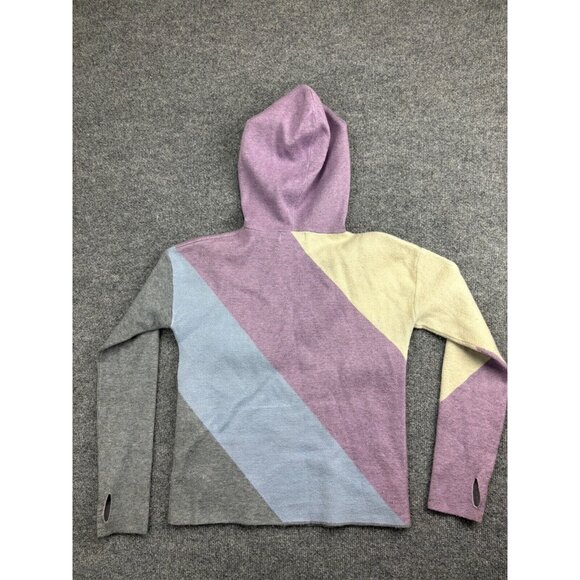 Apres Skyr Hoodie Women's XS Multicolor Wide Stripe Pullover Hooded Sweater - Picture 9 of 10